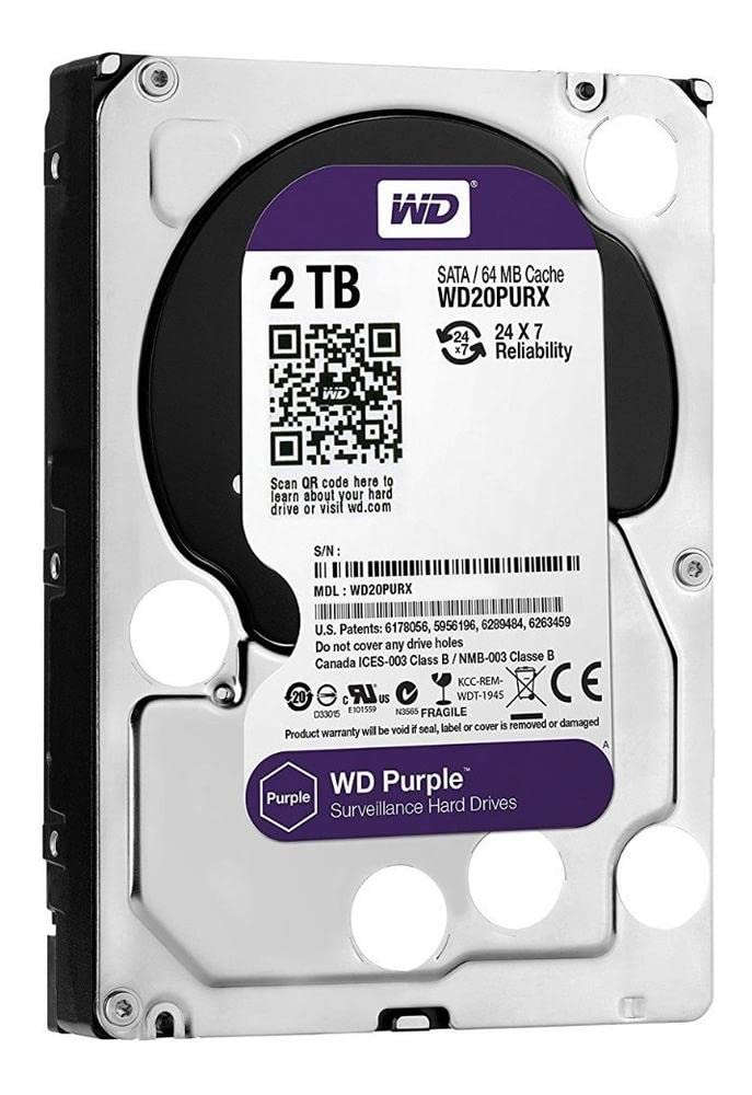 Disco Rígido Western Digital Wd Purple Surveillance 2tb