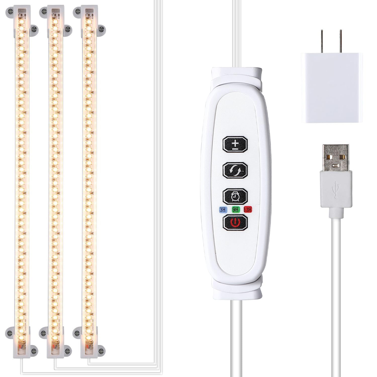 Tiras De Luz Led Grow Rwntao Full Spectrum 144 Leds De 13 Polegadas