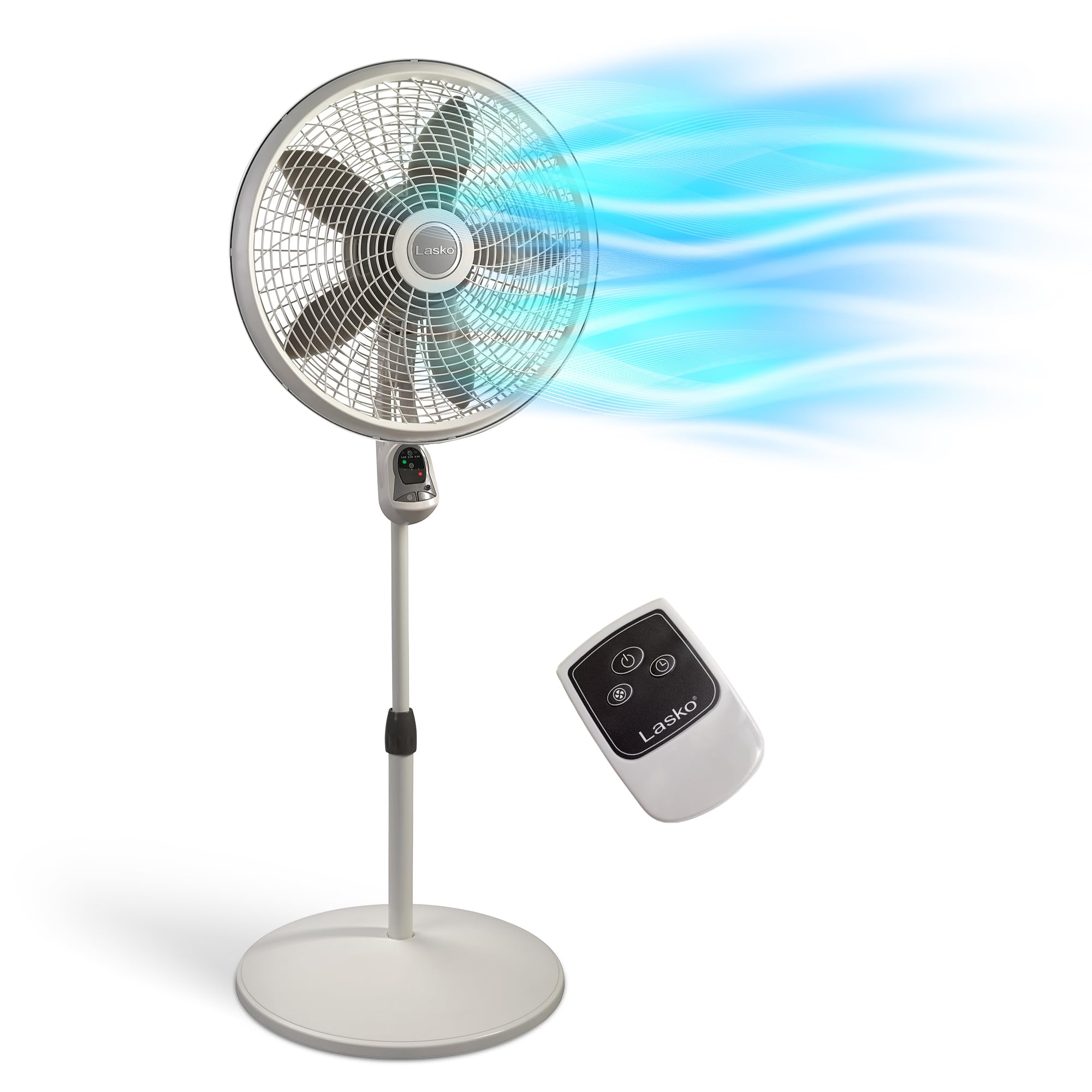 Ventilador De Pedestal Lasko Cyclone 1885 18 Polegadas 3 Velocidades Branco