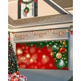 Capa De Banner De Porta De Garagem Cantando No Natal 213x244cm