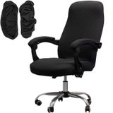 Capa De Cadeira De Escritório Melaluxe Universal Stretch Black Tamanho L