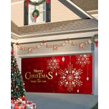 Capa De Banner De Porta De Garagem Singingin Merry Christmas 213x244cm
