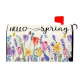 Capa De Caixa De Correio Decorativa Kawani Hello Spring 53x45,7cm