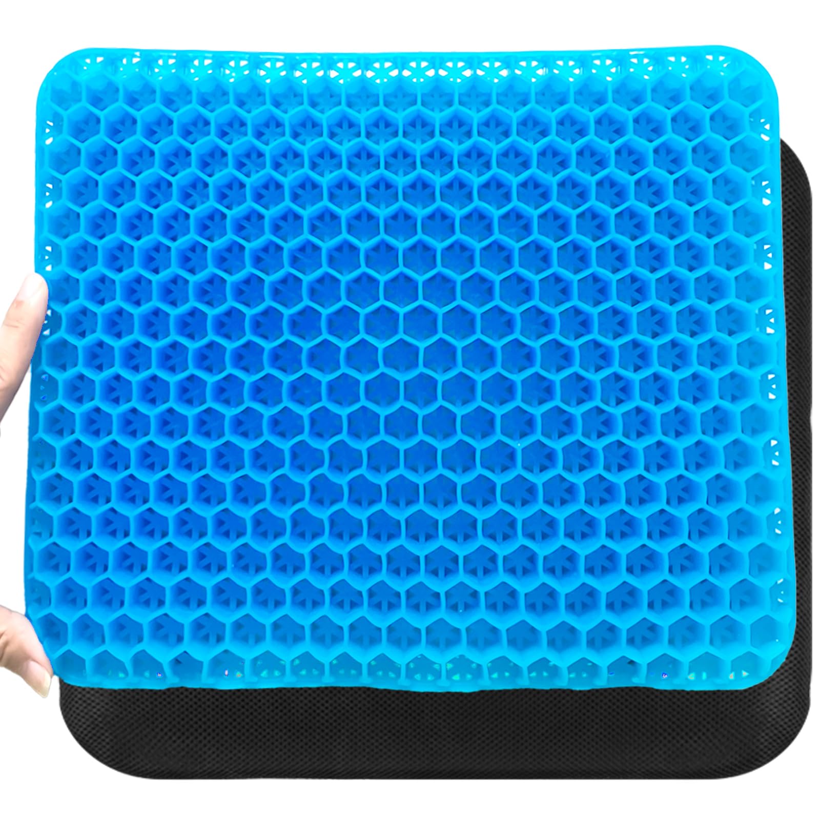 Almofada De Assento De Gel Xsiuyu Para Cadeira De Mesa, Carro, Cadeira De Rodas Preta