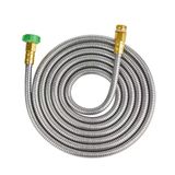 Mangueira De Jardim Skyward 304 Em Aço Inoxidável 4,5 M Com Conector