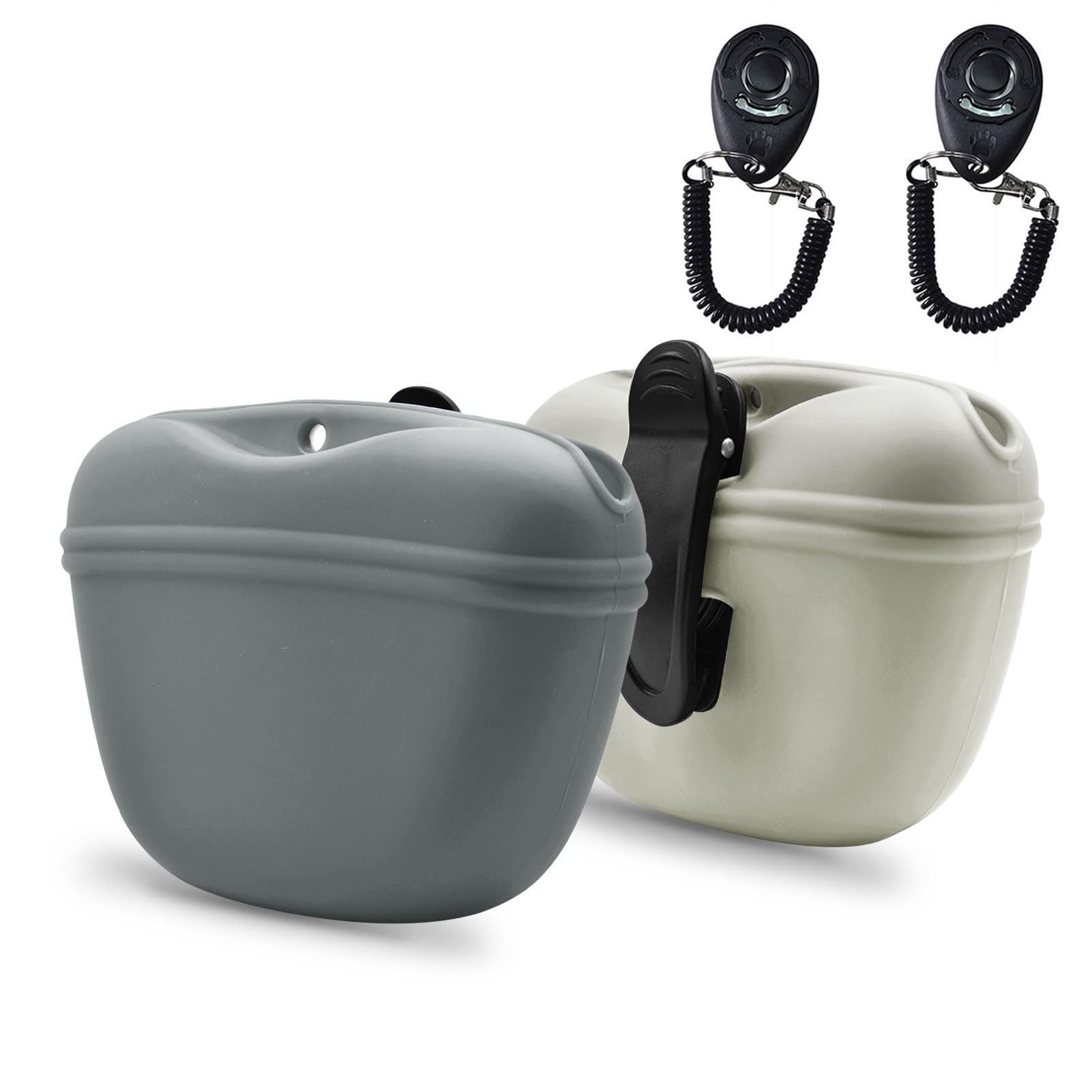 Bolsa De Silicone Para Cães Audwud Com Training Clicker