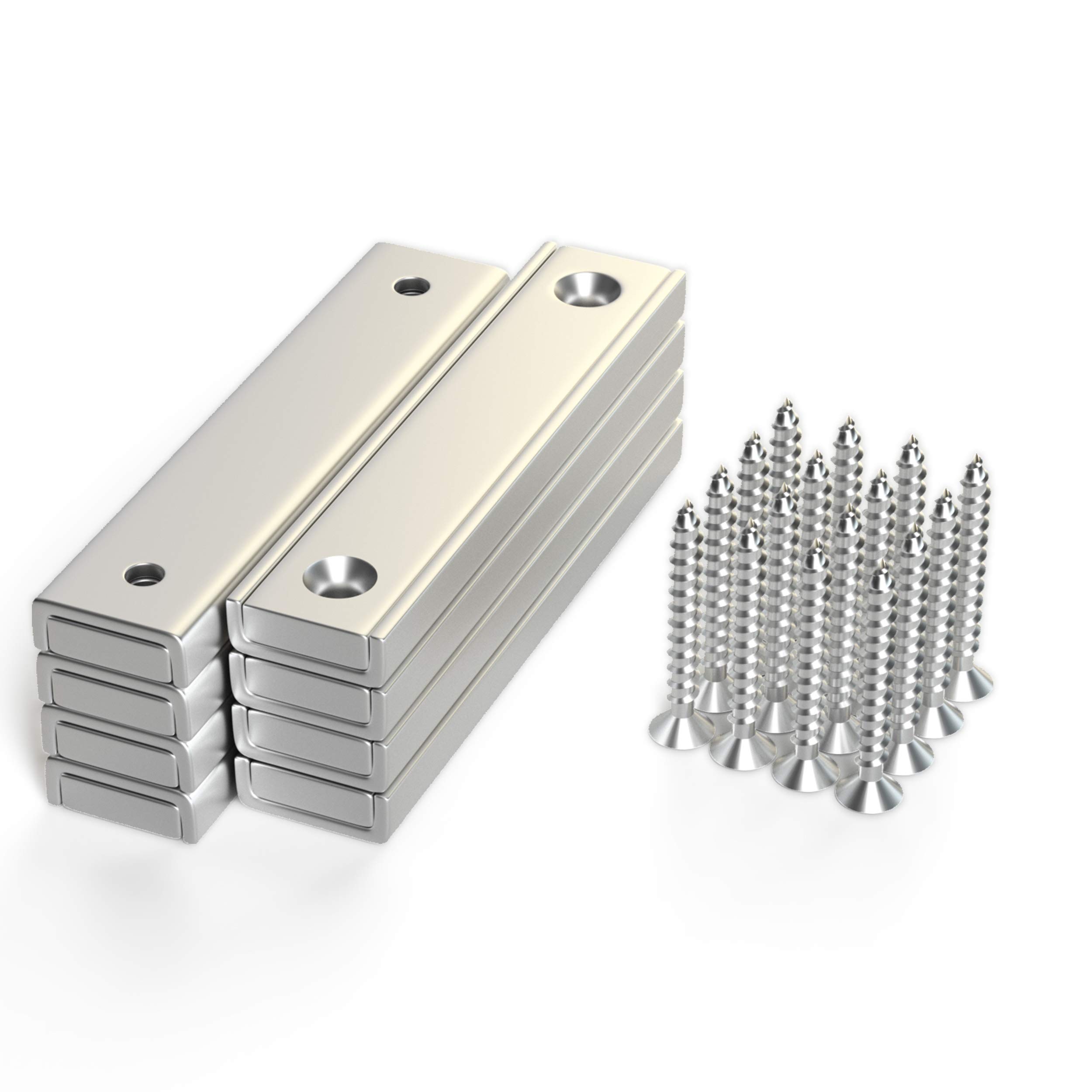 Pot Magnets Thcmagorilla Neodymium 30 Kg Força De Tração 60x13,5 X 5 Mm