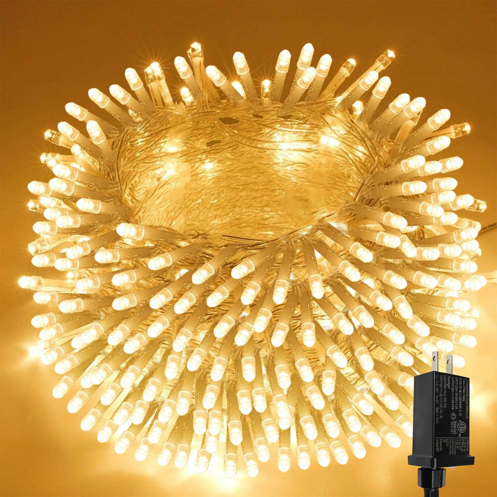 Luzes De Natal Sanjicha Extra-long 20m 200 Led Warm White