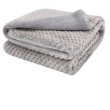 Cobertor Para Cães Furrybaby Premium Fluffy Fleece, Macio E Quente, Cinza