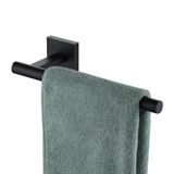 Barra De Toalha Kokosiri B3008bk Em Aço Inoxidável Preto Fosco