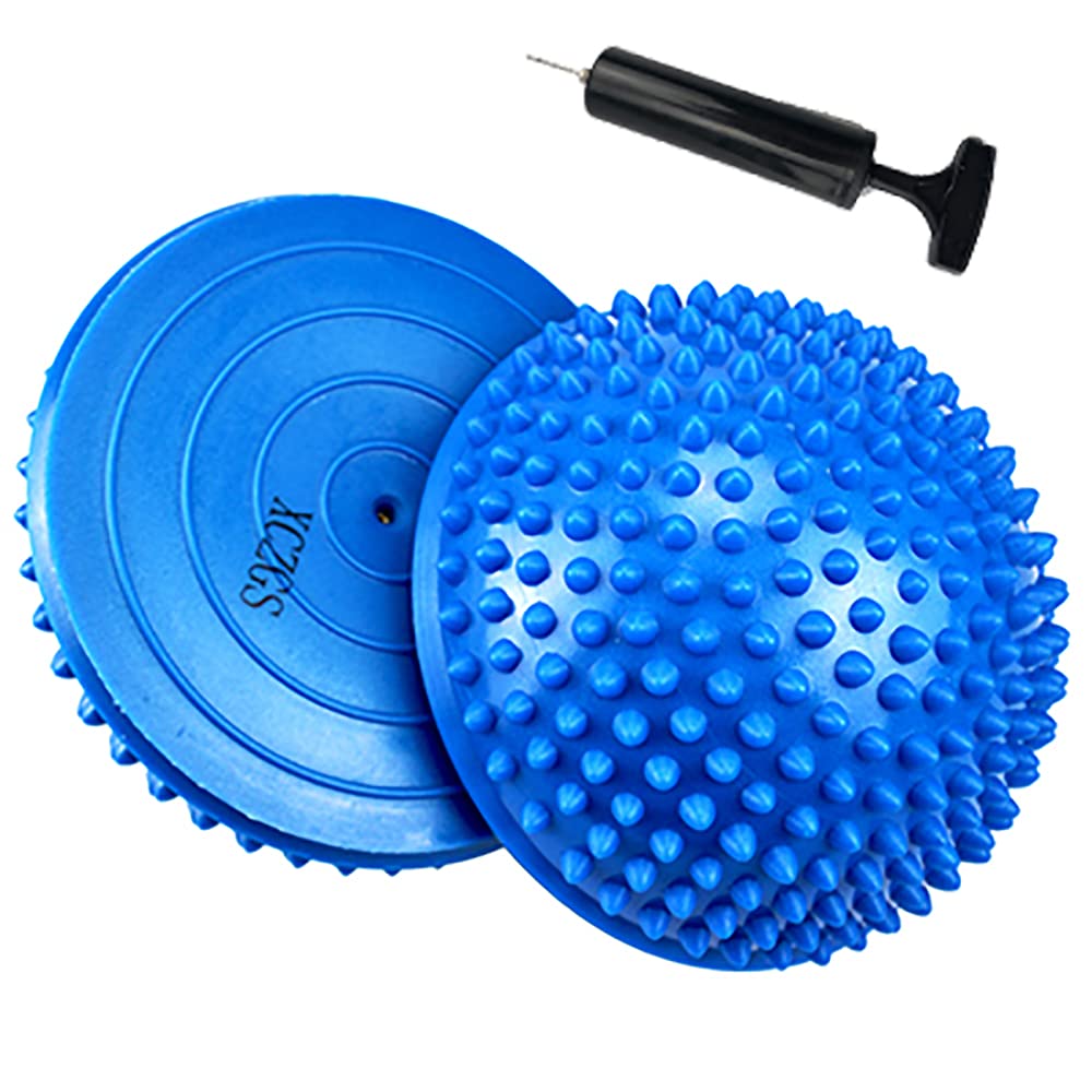 Bola De Pilates Balance Pods Xczgsw Hedgehog Pimples, 2 Peças, Azul