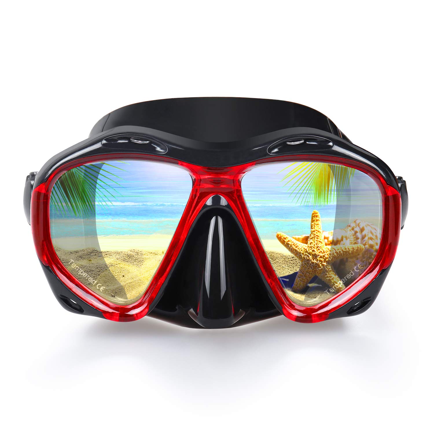 Máscara De Mergulho Com Snorkel Exp Vision Panoramic Hd Anti-fog Adult