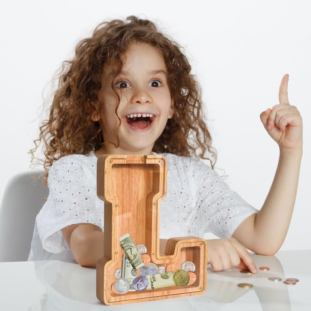 Banco De Moedas De Madeira Personalizado Piggy Bank Primrend®