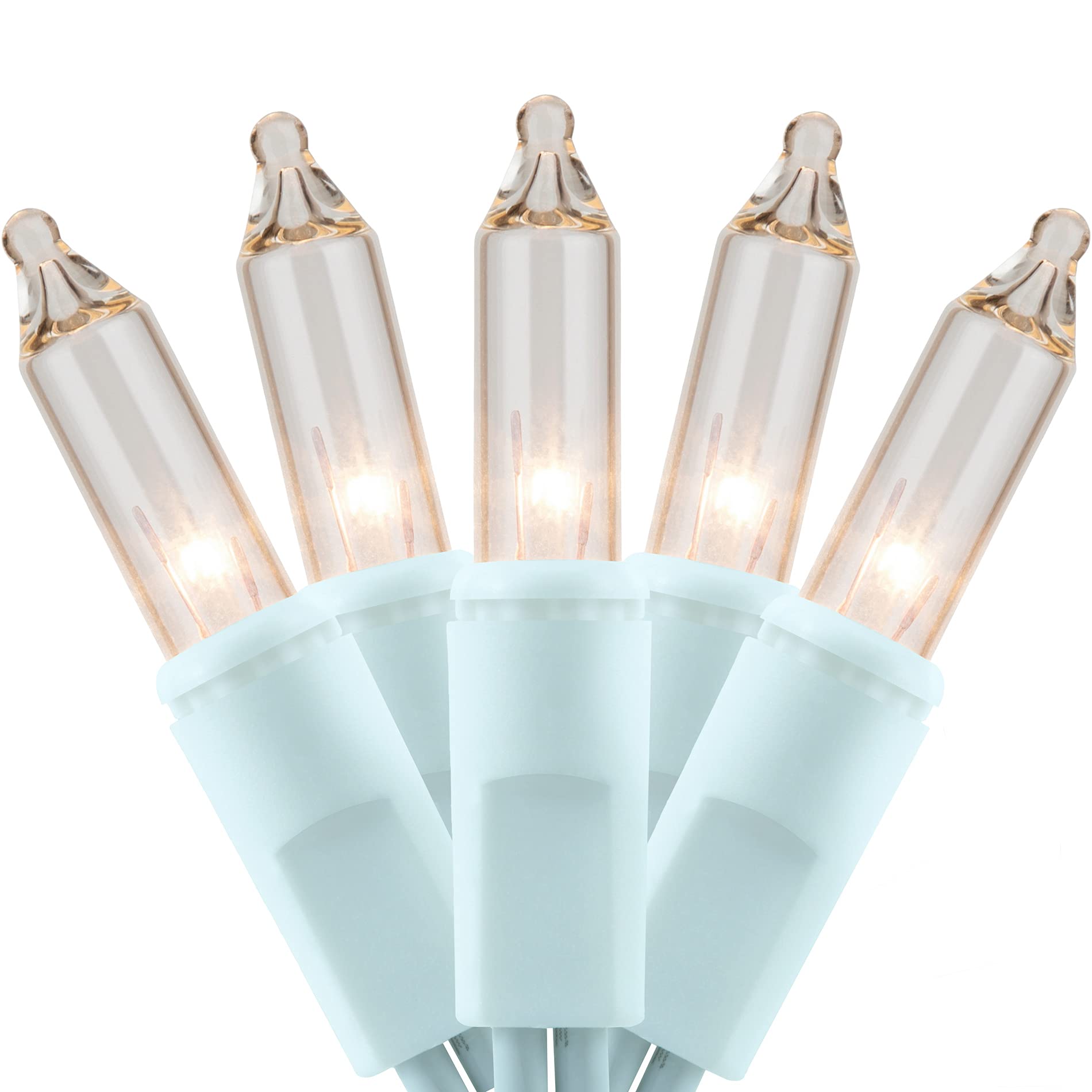 Luzes De Natal Yuletime 200 Clear Com Fio Branco 2x21 Pés