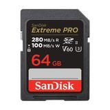 Cartão De Memória Sandisk Extreme Pro Sdxc Uhs-ii 64gb V60