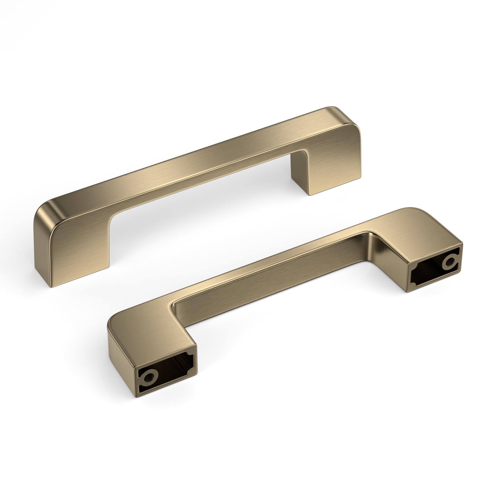 Cabinet Pulls Lepatape Champagne Bronze, Pacote Com 10, 96 Mm