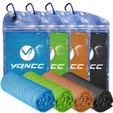 Toalha De Resfriamento Yqxcc Para Microfibra De Pescoço 47x12cm, Pacote Com 4