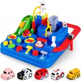 Brinquedo De Aventura Yezi Car City Rescue Com 5 Minicarros De 3 Anos Ou Mais