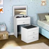 Penteadeira Comoda 3 Gavetas Movelbento Branco