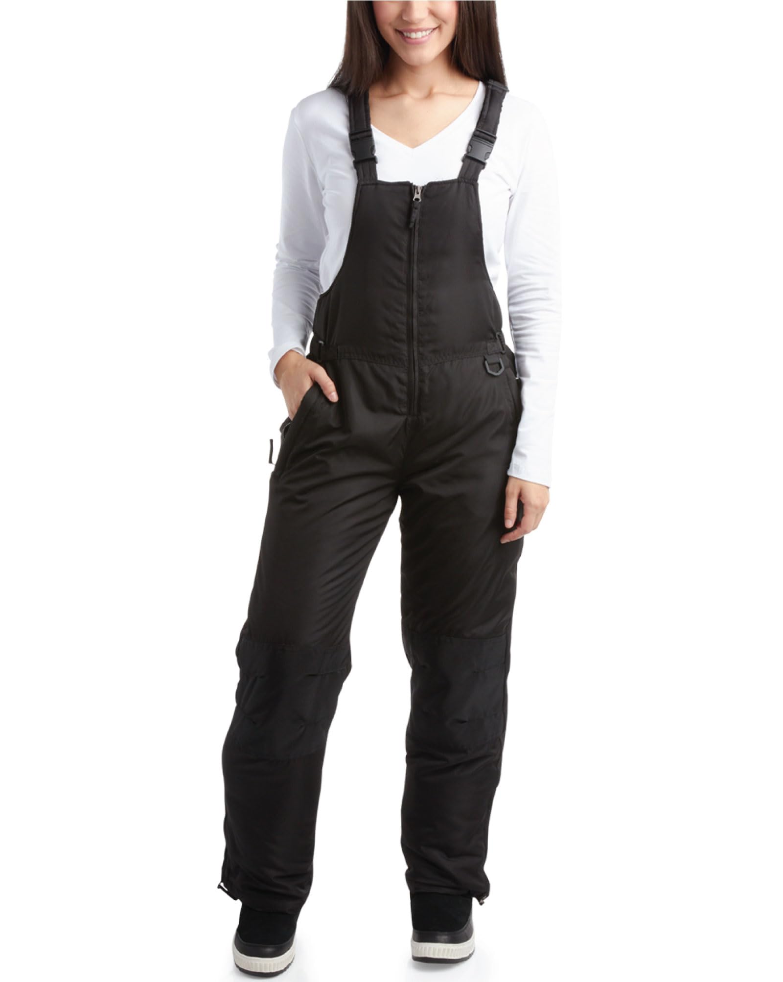 Babador De Neve Perry Ellis Isolado Impermeável Para Mulheres Preto