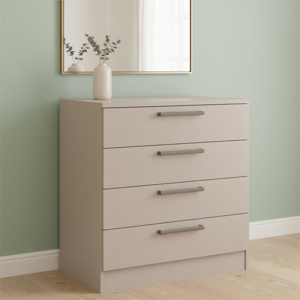 Cômoda Módulo Inferior 4 Gavetas Requinte+ 100% Mdf Duna Line