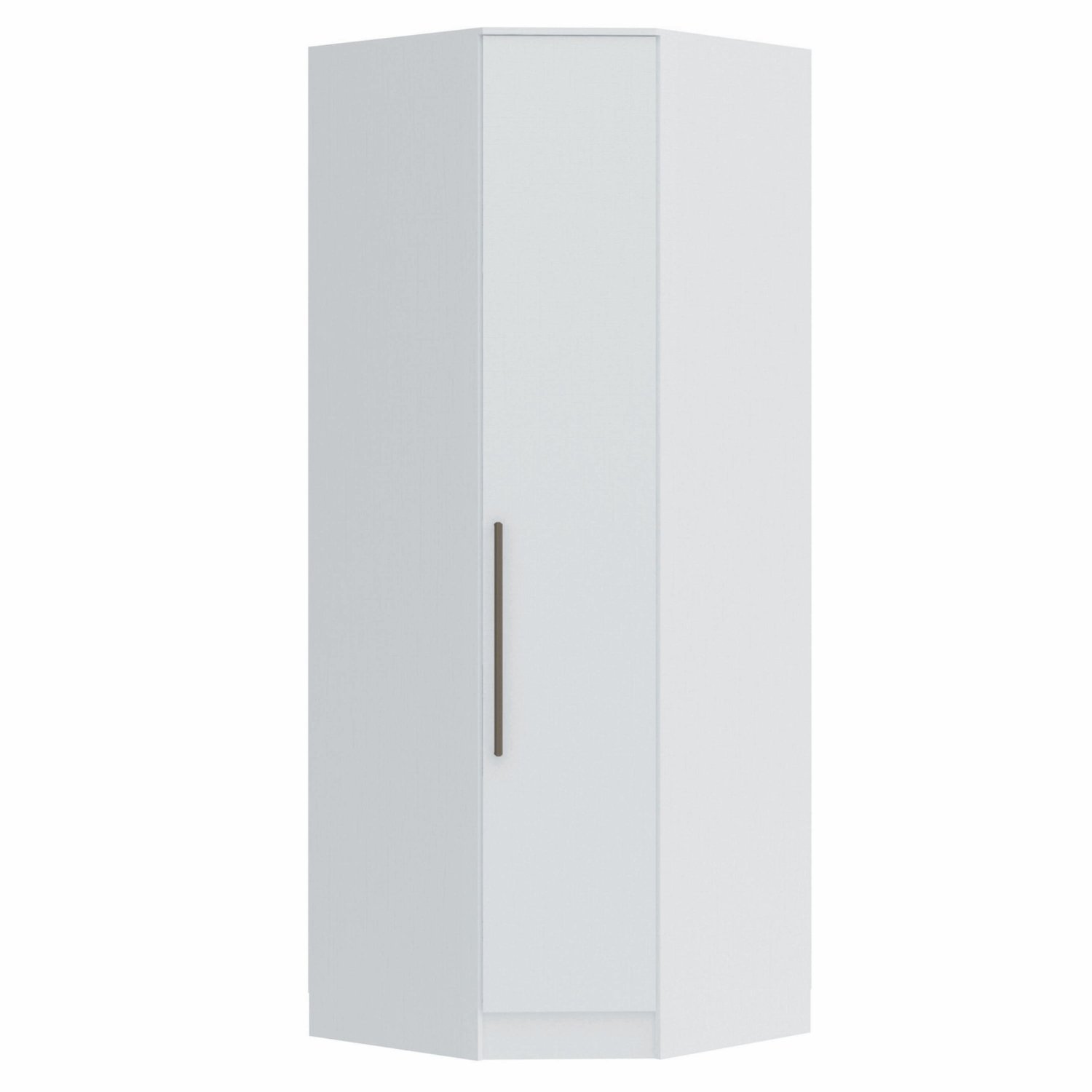 Guarda Roupa Modulado Canto Oblíquo 1 Porta Requinte+ 100% Mdf Branco Line