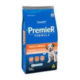 Ração Premier Formula Cães Filhotes Raças Médias Frango 20kg