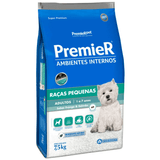 Ração Premier Ambientes Internos Cães Adultos Raças Pequenas Frango E Salmão 7,5kg