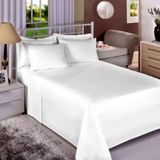 Jogo Cama King Size Branco Premium 200 Fios Estamparia