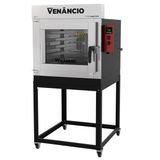 Forno Industrial Turbo Elétrico Venâncio Twister 5 Esteiras Exterior E Interior Em Aço Carbono Com Cavalete Monofásico 220v Fvt5e