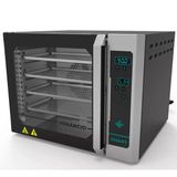 Forno Industrial Elétrico Convector Venâncio Smart Pro 4 Esteiras Inox 127v Fcsb4e