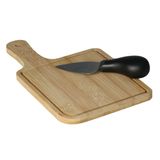Tábua De Bambu E Faca Para Queijo Lyor