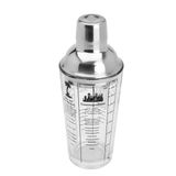 Coqueteleira De Vidro C/tampa Aço Inox Coimbra 420ml Lyor
