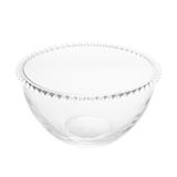 Bowl Saladeira De Cristal Pearl Bolinha Transparente 21cm Wolff
