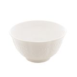 Bowl Cumbuca De Porcelana New Bone Butterfly Flower Branco 14cm Lyor