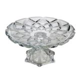 Prato C/pé P/bolo Cristal Deli Diamond 30,5cm Lyor