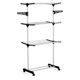 Varal De Roupas Dobrável Vertical Aço 3 Andares Grande 165cm