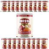 Kit 20 Ração Úmida Natural Misk Carne C/ Cenoura Batata Doce