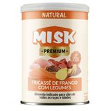 Ração Úmida Natural Misk Cães Fricassê De Frango Com Legumes