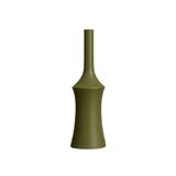 Vaso Decorativo Em Cerâmica Verde 33x9,5cm