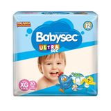 Fralda Descartável Babysec Ultra Jumbo Gallinha Pintadinha Extra Grande 8 Embalagens C/ 20 Tiras