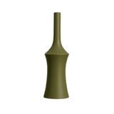 Vaso Decorativo Em Cerâmica Verde 37x10,5cm