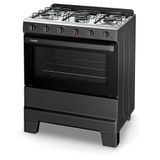 Fogão Esmaltec Ideal Pop 5 Bocas Preto Com Forno Limpa Fácil