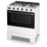 Fogão Esmaltec Ideal Super 5 Bocas Branco Com Acendimento Automático