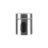 Pote De Vidro E Inox Com Visor 600ml