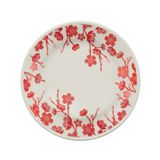 Prato De Sobremesa De Cerâmica Jardim Oriental 18cm 1un - Biona 5102