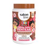 Creme De Pentear Salon Line Kids Cachinhos Nutridos Chocolate 1kg