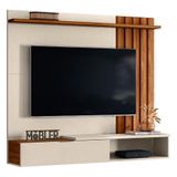 Home Suspenso Vegas 160cm Pérola Metalizado/cinamomo Mel Para Tv Até 65 - Mobler