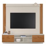 Home Suspenso Pierre 183cm Pérola Metalizado/cinamomo Mel Para Tv Até 65 - Mobler