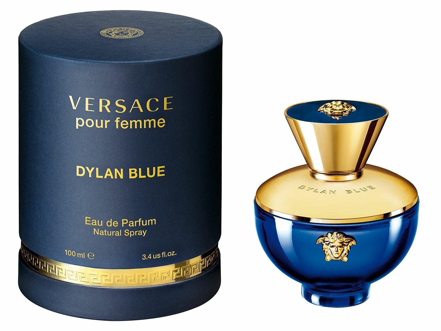 Testador De 100 Ml De Água De Perfume Versace Pour Femme Dylan Blue
